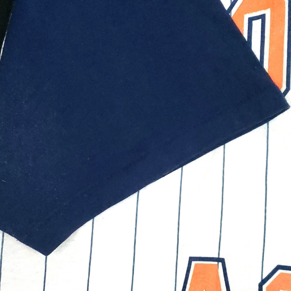 RARE Vintage 1987 Houston Astros Logo 7 Single Stitch Striped Baseball T-shirt - Picture 9 of 11